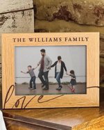 Personalised Family Photo Frame | Mothers Day Gift | Father Day Gift, Gift For New Parents, Picture Frame For Dad's Birthday, Custom Text