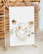 Personalized Acrylic Frame // Photo Gifts, Custom Acrylic Picture Frame, Personalized Gifts for Mom, Gifts for Her, Engraved Picture Frame