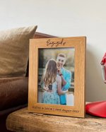 Engagement Gift For Couples | Personalised Newly Engaged Photo Frame | Couple Gift, Anniversary Gifts, Engaged Couple Gift, Christmas Gift