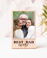 Best Dad Ever Picture Frame, Fathers Day Gift for Dad, Personalized Engraved Photo Frame, Dad Birthday Gift, Gift for Him