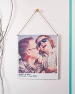 Personalised Hanging Metal Photo Print