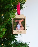 Personalised Polaroid Photo Christmas Decoration, Personalised Photo Bauble, Polaroid Photo Christmas Ornament, Personalised Photo Gift