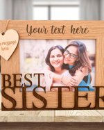 Personalised Sister Photo Frame | Best Sister Gift | Best Sister Photo Frame | Sister Gift | Sister Frame | Sister Birthday Gift | Best Sis