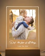 Custom Photo Light, First Fathers Day Gift From Kids, Gifts for dad, Personalized Picture Frame, Grandparent Gifts, COLLAGE01