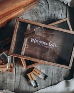 Wooden photo box for photo 4x6 & USB Box Holder 4
