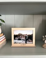 Birthday Valentines Day Gift Picture Frame, Personalized Photo Frame, Custom Engraved Photo Frame, Anniversary Newlywed Wedding Gift Frame