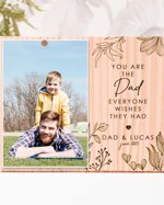 Fathers Day Gifts, You Are The Dad That Everyone Wishes They Had, Personalized Engraved Photo Frame, Birthday Gifts for Dad, Picture Frame