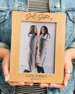 Personalized Best Friend Photo Frame, Engraved Wood, Soul Sister Gift