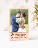 Wedding Gifts For Couples, Engraved Wedding Day Photo Frame, Mr and Mrs Picture Keepsake, Gift For Her, 1st Anniversary Gift