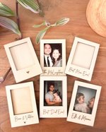 Instant Picture Frame Photo Magnet, Magnetic Custom Mini Photo Frame, Personalized Wedding Picture Frame Favors, Engraved Photo Frame