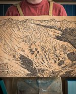Arapahoe Basin Colorado Ski Trail Map | Engraved Wood Wall Art, Winter Cabin Decor, Snowboard Mountain Trail Poster, Personalize Family Gift