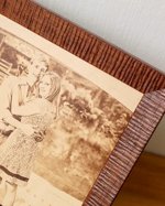 Engraved photograph on real leather, 3rd wedding anniversary gift idea, custom engraved framed picture, leather engraving, unique gift