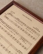 Real leather engraving, music notes sheet engraved on genuine leather, 3rd wedding anniversary gift, leather picture, custom engraving